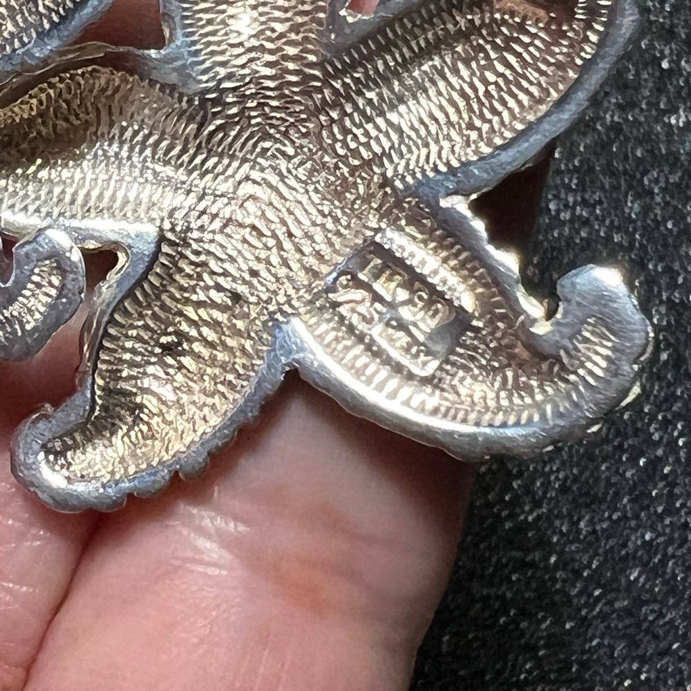 Set Vintage Starfish Pin + matching Earrings, SS 925 Mex TH 80/90, tot. Wt.36.5g - Picture 6 of 15